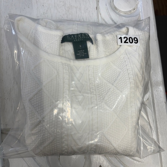 Lauren Ralph Lauren White Midi Dress 3/4 Sleeve Nylon Blend Stretch - Picture 7 of 7